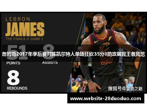 詹姆斯2017年季后赛对阵凯尔特人单场狂砍35分8助攻展现王者风范