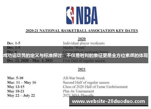 成功运动员的定义与标准探讨：不仅是胜利的象征更是全方位素质的体现